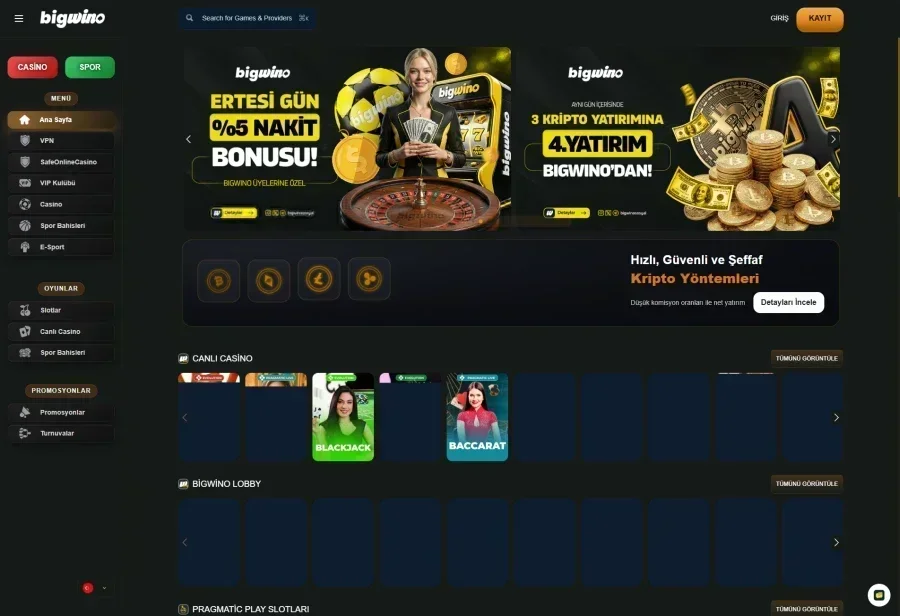 Bigwino ekran görüntüsü